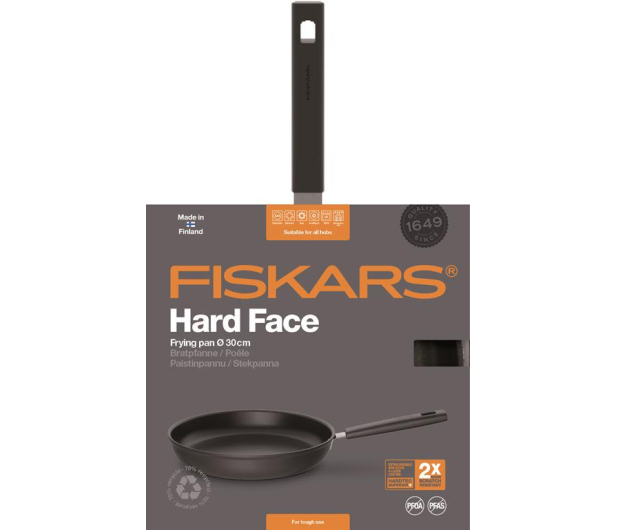 FISKARS Patelnia 30 cm HARD FACE (1052225) - 1379432 - zdjęcie 4